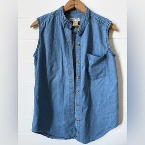 Vintage Eddie Bauer Blue Denim Tank Top